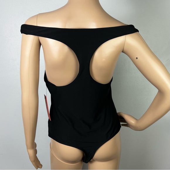 NEW ALIX NYC BLACK OFF-THE-SHOULDER BODYSUIT - Picture 8 of 10